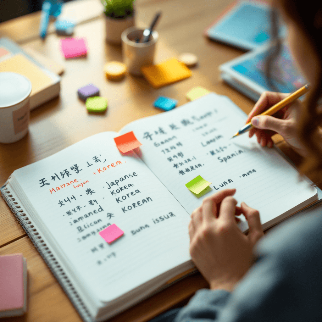 How to Start Learning a New Language: A Beginner's Complete Guide How to start learning a new language - beginner study setup with textbooks in multiple scripts