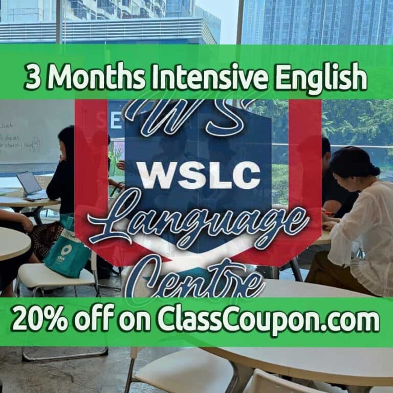 3 Month Intensive English Program (IEP) at WS Language Centre for RM 6,000
