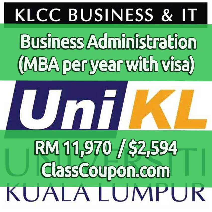 Master of Business Administration for RM 11,970 Per Year