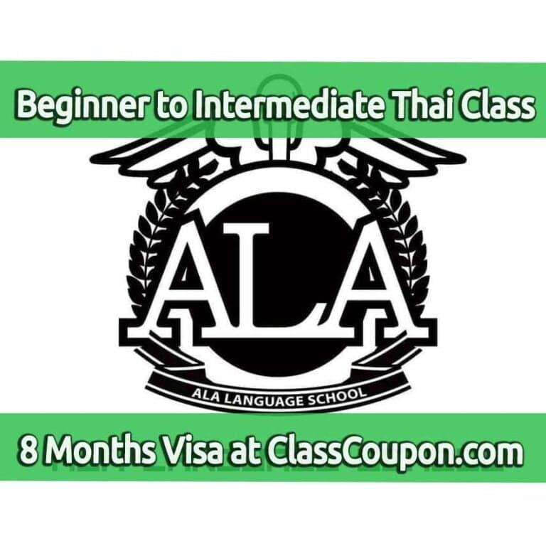 8 meses de clases de tailandés de principiante a intermedio por 32k THB