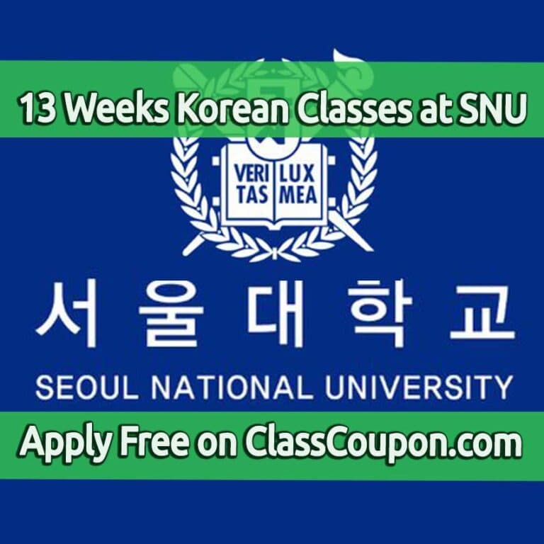 Estudiar coreano en la Universidad Nacional de Seúl durante 13 semanas