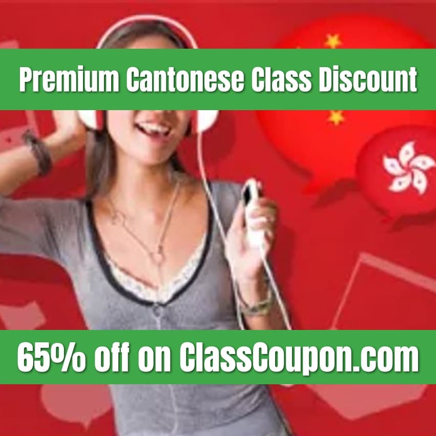 Learn Cantonese with Class Coupon and CantoneseClass101. Get 65% off Cantonese Class memberships with our exclusive VIP65 coupon code. Start your Cantonese language learning journey today.