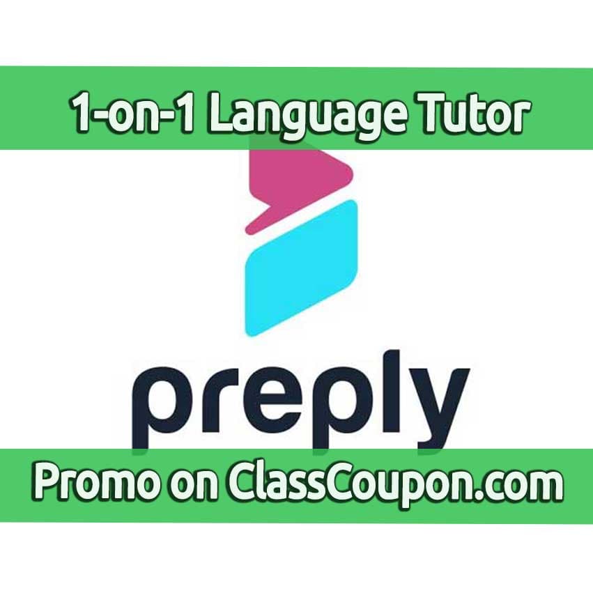 Preply mutliple language lessons online with promos applied