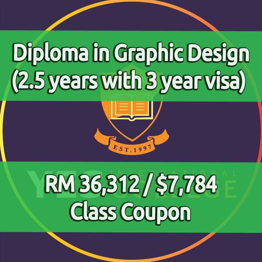 YES International College Graphic Design for RM 36,312