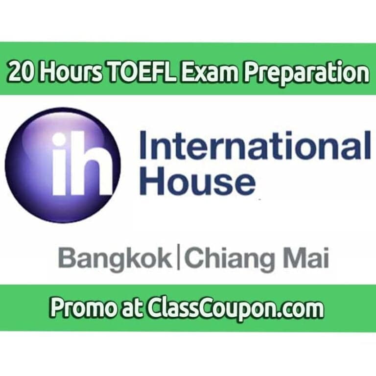 20 Hours TOEFL English Exam 1-on-1 Prep for 28,000 THB at IH Bangkok