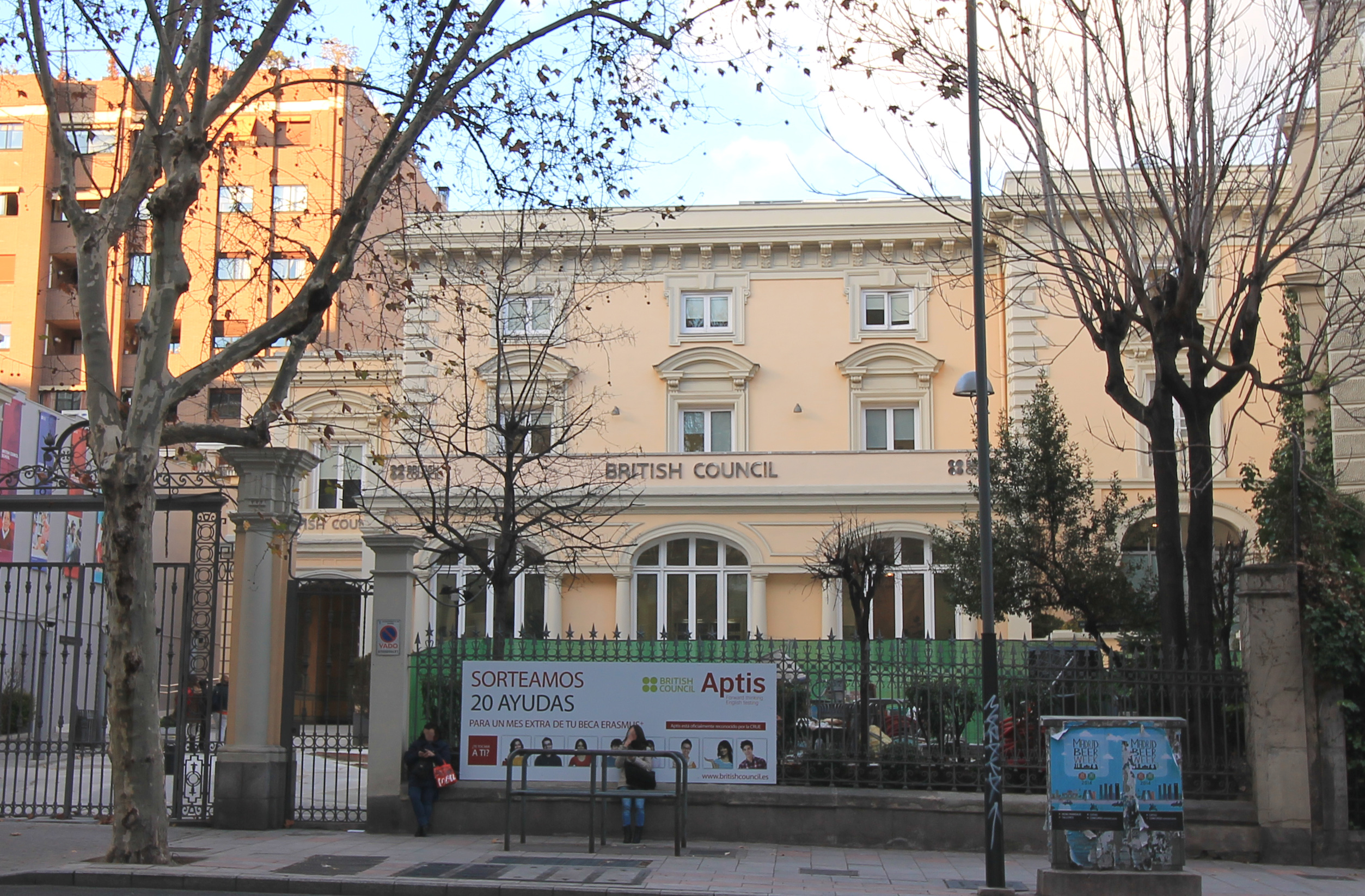 The British Council building in Madrid, Spain