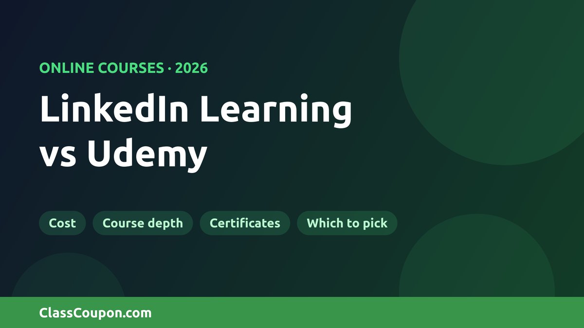 LinkedIn Learning vs Udemy comparison for 2026