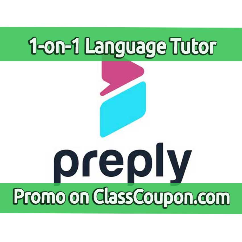 Preply mutliple language lessons online with promos applied