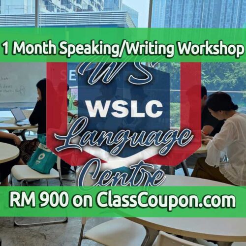 WS Language Centre in Bukit Bintang, Kuala Lumpur, offers a 1-month Writing, Listening, and Speaking English Workshop for only 900 Malaysian Ringgit