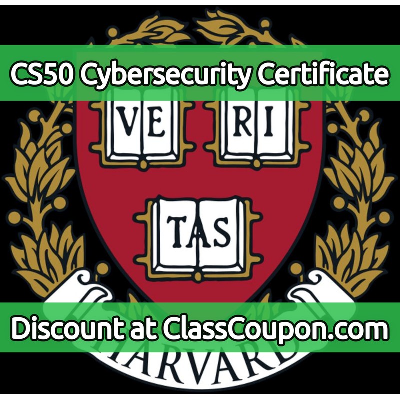 Harvard CS50 Cybersecurity Professional Certificate on edX - discount coupon