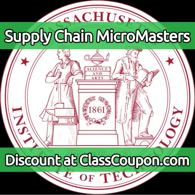 MIT Supply Chain Management MicroMasters on edX - discount coupon