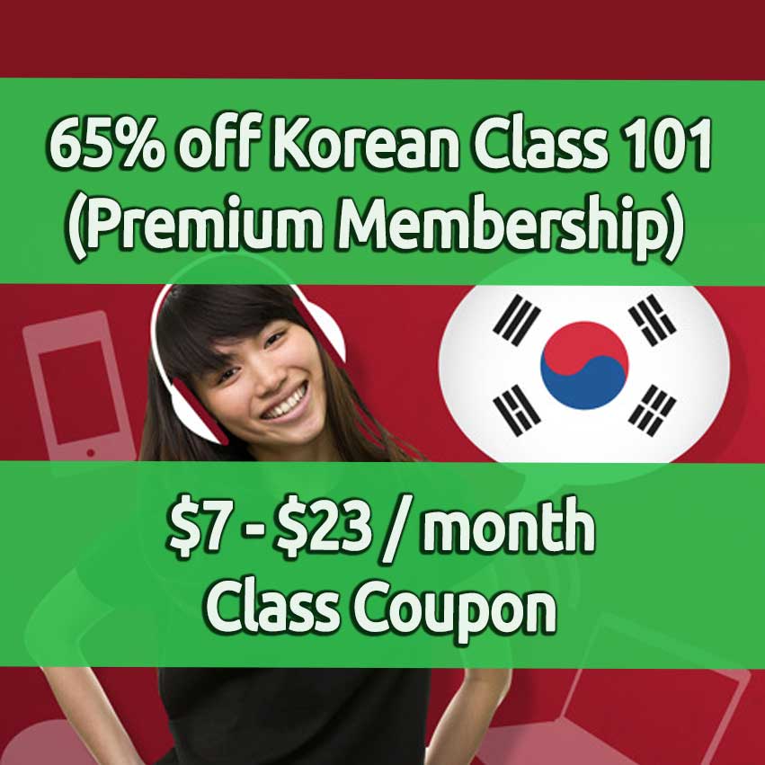 Korean class 101 discount korean language study coupon 65% off