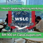 WS Language Centre in Bukit Bintang, Kuala Lumpur, offers a 1-month Writing, Listening, and Speaking English Workshop for only 900 Malaysian Ringgit