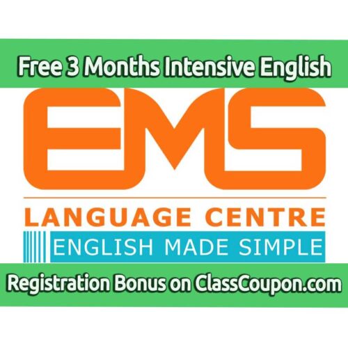 EMS Language School in Kuala Lumpur is currently offering a special promotion where students who register for a 9-month English language course will receive an additional 3 months of tuition for free.